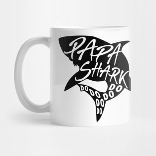 Papa Shark (Baby Shark) - Minimal Lyrics Shirt Mug
